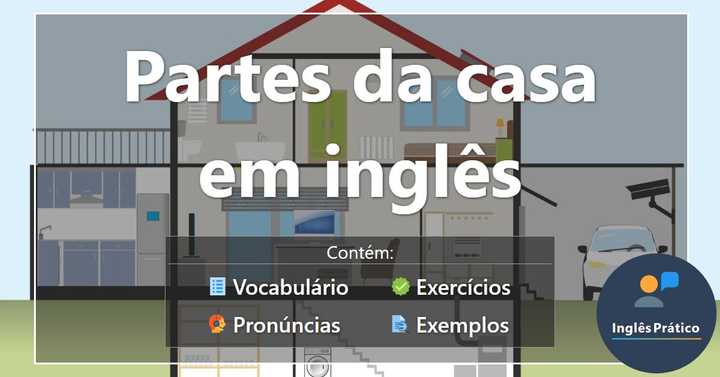 Partes da casa em inglês com atividades - Inglês Prático